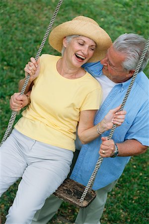 romantic relationship swings images - Couple on a Swing Stock Photo - Rights-Managed, Code: 700-00529919