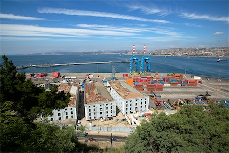 region de valparaiso - Overview of Harbor, Valparaiso, Chile Stock Photo - Rights-Managed, Code: 700-00520140