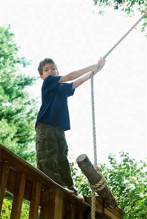 Boy on Tree Swing Stock Photo - Rights-Managed, Code: 700-00520523