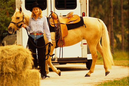ranchers - Woman with Horse Stock Photo - Rights-Managed, Code: 700-00520771