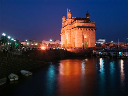 simsearch:700-00681091,k - The Gateway of India at Dusk, Mumbai, India Foto de stock - Con derechos protegidos, Código: 700-00520931