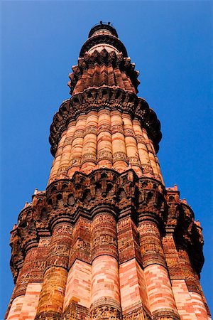 Qutb Minar de Delhi, Inde Photographie de stock - Rights-Managed, Code: 700-00521100