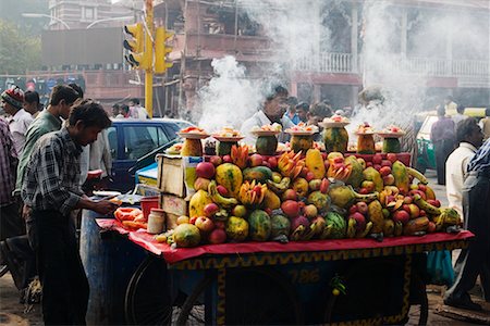 Vendeurs ambulants, Delhi, Inde Photographie de stock - Rights-Managed, Code: 700-00521101