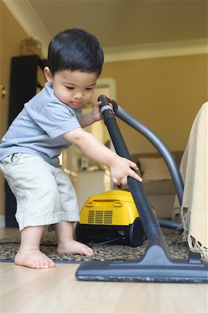 Child Vacuuming Stock Photo - Rights-Managed, Code: 700-00522522