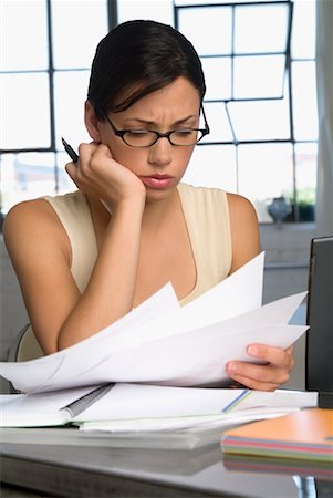 Woman Reading Letter Stock Photo - Rights-Managed, Code: 700-00522876