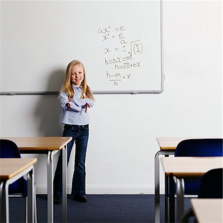 simsearch:700-00529404,k - Portrait of Student In Classroom Fotografie stock - Rights-Managed, Codice: 700-00523385