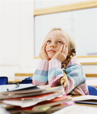 simsearch:632-03403379,k - Student Daydreaming in Class Stock Photo - Rights-Managed, Code: 700-00523396