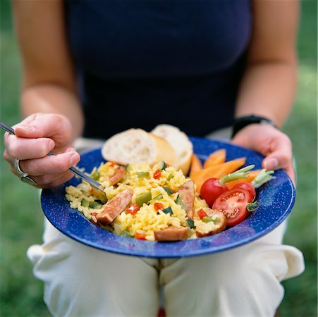 paella - Woman Eating Paella Stock Photo - Rights-Managed, Code: 700-00523466