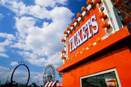 Ticket Booth at Amusement Park Stock Photo - Rights-Managed, Code: 700-00523605