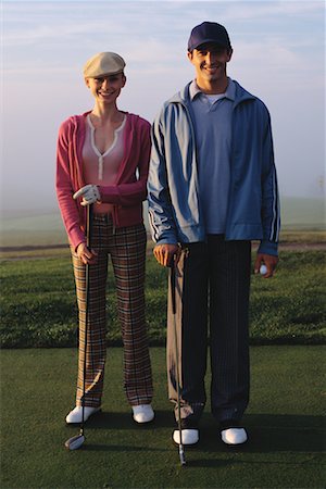Couple Golfing Stock Photo - Rights-Managed, Code: 700-00523821