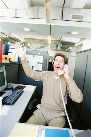 Businessman Cheering Stock Photo - Rights-Managed, Code: 700-00530563