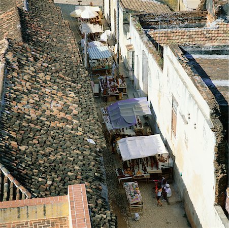 pictures of markets on cuba - Rooftops, Trinidad, Cuba Stock Photo - Rights-Managed, Code: 700-00544133