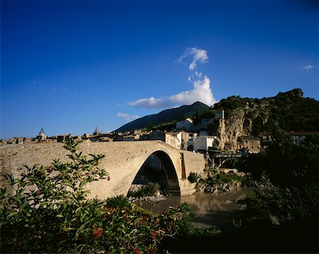 drome - Bridge and Town, Nyons, Drome, Provence, France Stock Photo - Rights-Managed, Code: 700-00547023