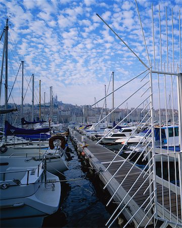 Docked Boats, Marseille, France Fotografie stock - Rights-Managed, Codice: 700-00547030