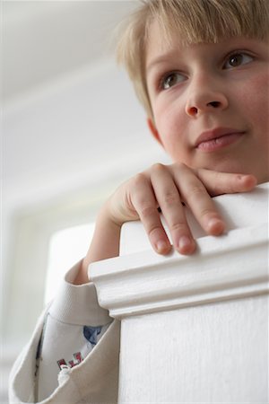 Portrait of Boy On Stairs Stock Photo - Rights-Managed, Code: 700-00547170