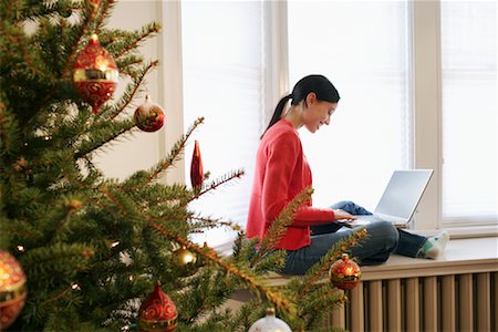 Woman Using Laptop Stock Photo - Rights-Managed, Code: 700-00547267