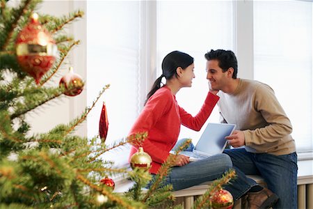 simsearch:700-01223828,k - Couple at Christmas Stock Photo - Rights-Managed, Code: 700-00547280