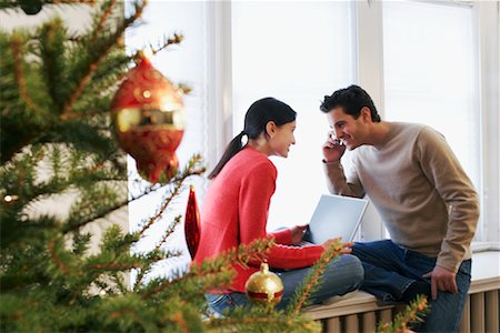 simsearch:700-01223828,k - Couple at Christmas Stock Photo - Rights-Managed, Code: 700-00547283