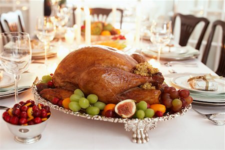 Turkey Dinner Stock Photo - Rights-Managed, Code: 700-00547297