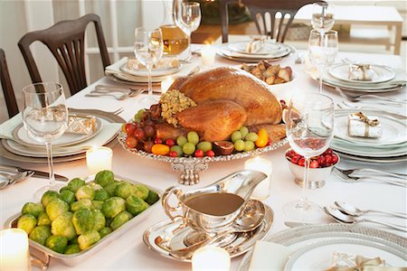 Turkey Dinner Stock Photo - Rights-Managed, Code: 700-00547305