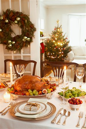 Turkey Dinner Stock Photo - Rights-Managed, Code: 700-00547309