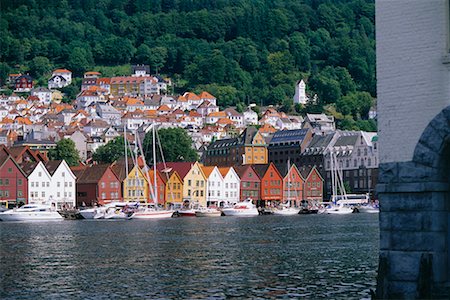 simsearch:700-03616090,k - Overview of Coastal Town, Bergen, Norway Foto de stock - Con derechos protegidos, Código: 700-00547439