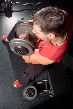 Man Lifting Weights Stock Photo - Rights-Managed, Code: 700-00549218