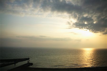 Sonnenuntergang über dem Ozean, Castiglione della Pescaia, Toskana, Italien Stockbilder - Lizenzpflichtiges, Bildnummer: 700-00549651