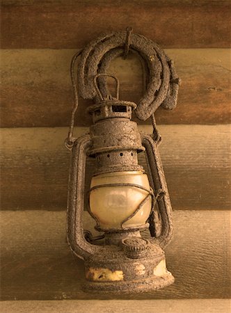 Old Lamp and Horseshoes Fotografie stock - Rights-Managed, Codice: 700-00549754