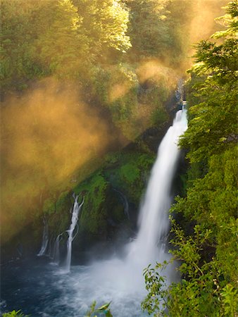 scenic and waterfall chile - Huilo Huilo Falls, Neltume, Chile Stock Photo - Rights-Managed, Code: 700-00549809