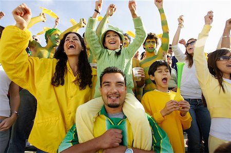 People Cheering at Sporting Event Stock Photo - Rights-Managed, Code: 700-00549873