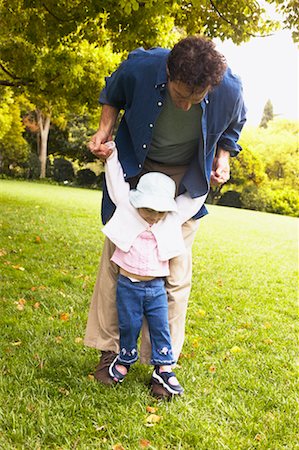 Father and Daughter in Park Stock Photo - Rights-Managed, Code: 700-00549964