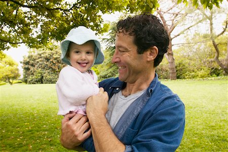 Father and Daughter in Park Stock Photo - Rights-Managed, Code: 700-00549974