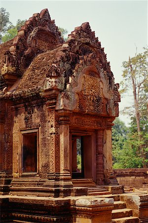 Banteay Srei Tempel, Angkor Wat, Kambodscha Stockbilder - Lizenzpflichtiges, Bildnummer: 700-00543642