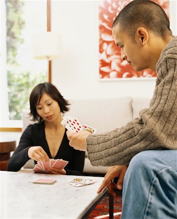 Couple Playing Cards Stock Photo - Rights-Managed, Code: 700-00543988