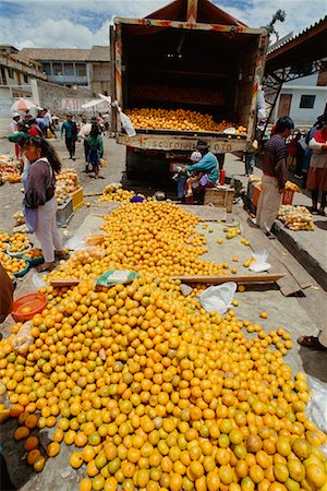 farmers market city - Fruit Sellers in Market Saquisili, Ecuador Stock Photo - Rights-Managed, Code: 700-00554373