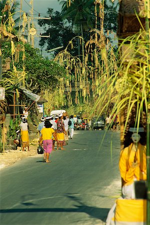 people walking away street - Street Scene, Bali, Indonesia Stock Photo - Rights-Managed, Code: 700-00554751