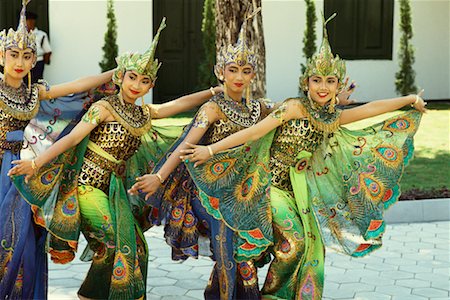 Dancers in Traditional Costume, Java, Indonesia Stock Photo - Rights-Managed, Code: 700-00554760