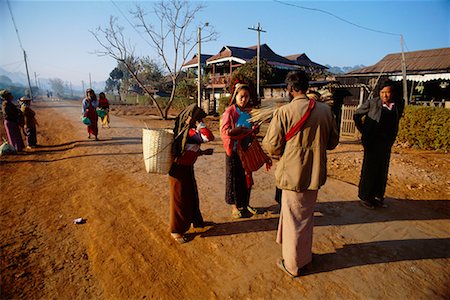 Group of People, Kalaw, Myanmar Foto de stock - Con derechos protegidos, Código: 700-00554872