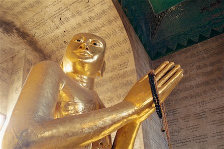Statue, Shweyattaw Pagoda, Mandalay, Myanmar Stock Photo - Rights-Managed, Code: 700-00554881