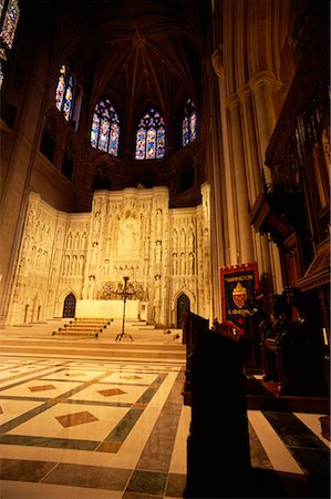 Intérieur du Washington cathédrale, Washington D.C., USA Photographie de stock - Rights-Managed, Code: 700-00555001