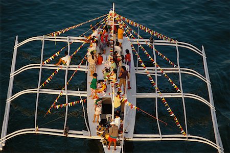 Aerial View of Boat, Philippines Foto de stock - Con derechos protegidos, Código: 700-00555239