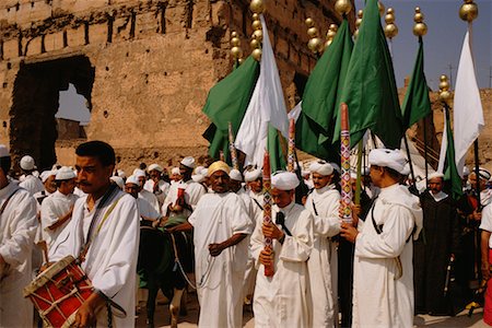 People Holding Flags, Musical Instruments, Morocco Stock Photo - Rights-Managed, Code: 700-00555589
