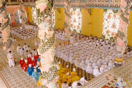 Cao Dai Temple, Tay Ninh, Vietnam Stock Photo - Rights-Managed, Code: 700-00555611