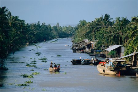 simsearch:700-00555628,k - Boats on River, Phung Hiep, Vietnam Stock Photo - Rights-Managed, Code: 700-00555654
