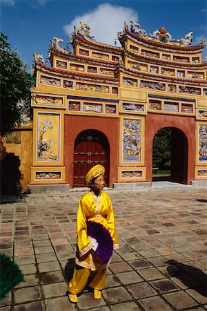 Woman in Traditional Clothing, Hue, Vietnam Stock Photo - Rights-Managed, Code: 700-00555667