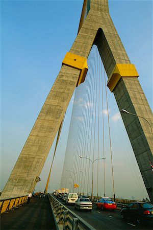 Rama VIII Bridge, Bangkok, Thailand Stock Photo - Rights-Managed, Code: 700-00555726