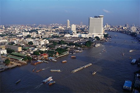 riverboat (non paddle wheeler) - Cityscape, Bangkok, Thailand Foto de stock - Con derechos protegidos, Código: 700-00555760