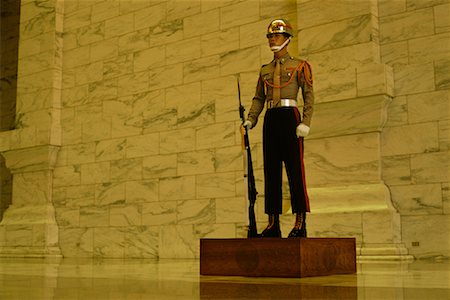 Guard Standing At Attention, Taipei, Taiwan Stock Photo - Rights-Managed, Code: 700-00555806