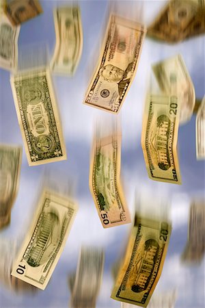 Falling Money Stock Photo - Rights-Managed, Code: 700-00555961